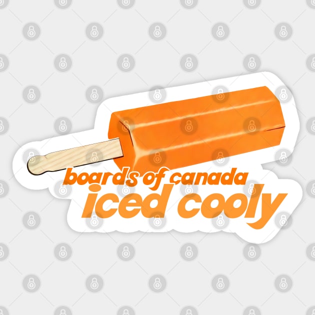 Boards of Canada  ^_^  Iced Cooly Sticker by unknown_pleasures